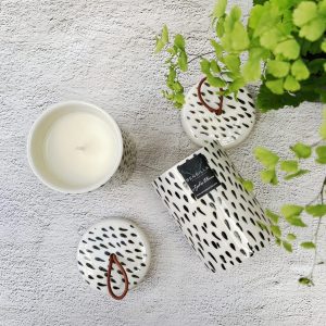 Ceramic soy candle collection