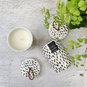 Ceramic soy candle collection